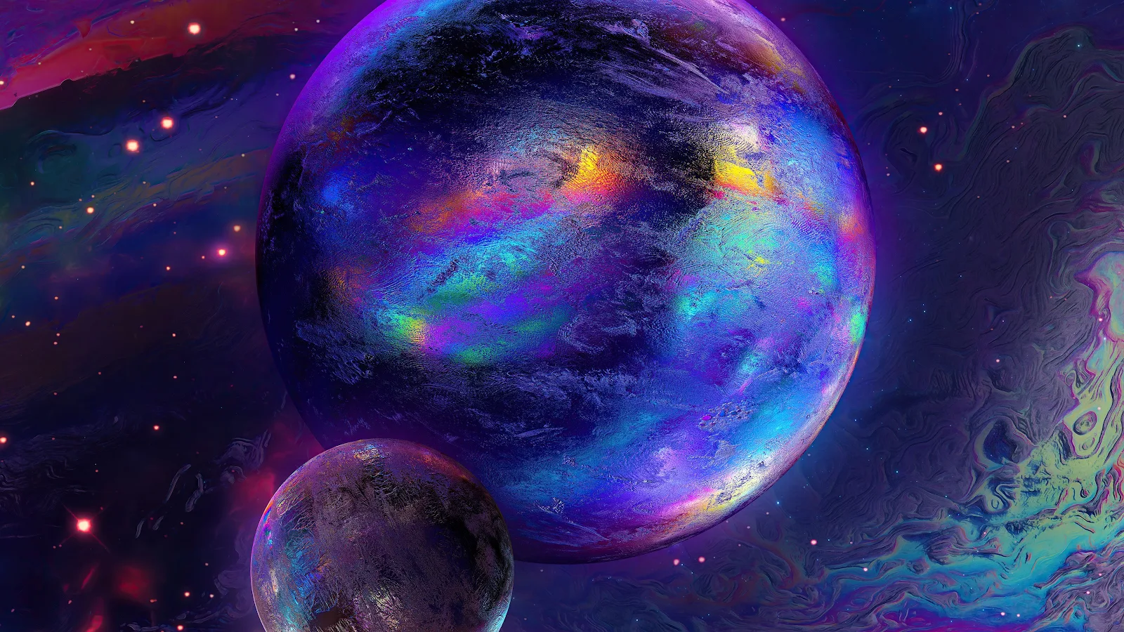 Space, Wolds, Abstract, Colorful, Planet 4K Desktop, iPhone Wallpaper Background