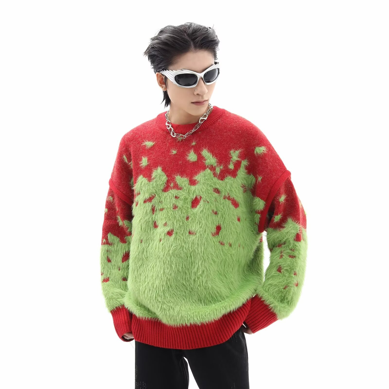 Weihnachts-Pullover für Paare, Strickpullover