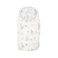 Мусліновий плед і подушка в коляску Twins Bear Forest