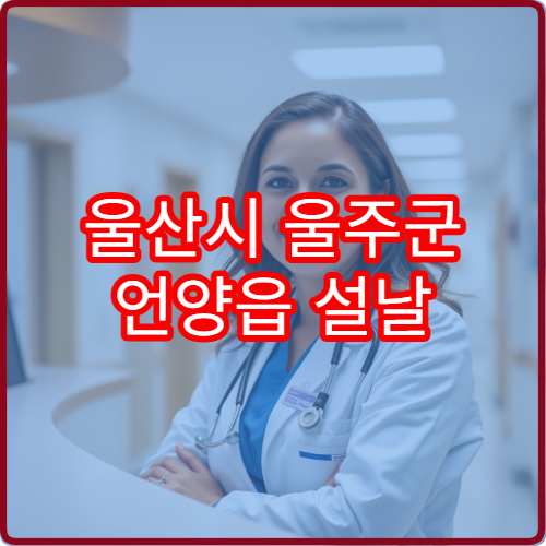 울산시 울주군 언양읍 설날 연휴 당번약국 운영시간 위치