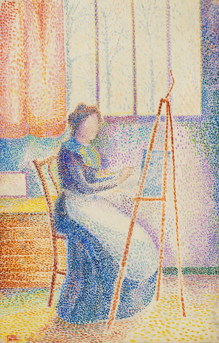 La femme de lartiste à son chevalet circa 1910 1912