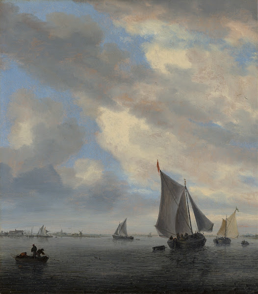 View of Sailing Boats on a Lake c 1650   1651