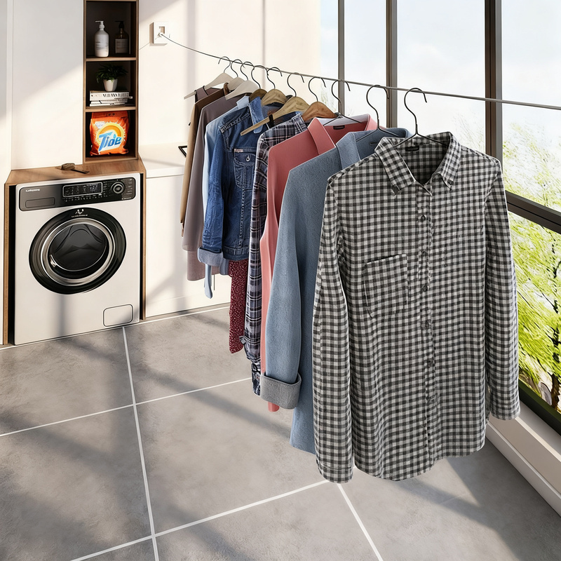 Retractable Clothesline with Steel Cord