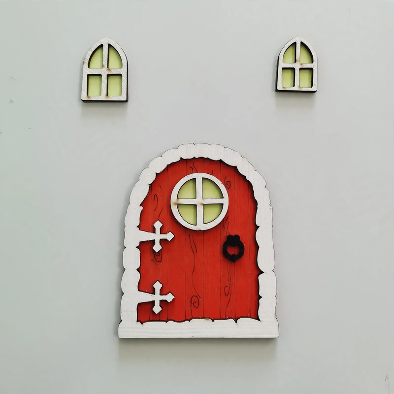 Miniatur-Feentür-Set für Puppenhäuser und Dekoration