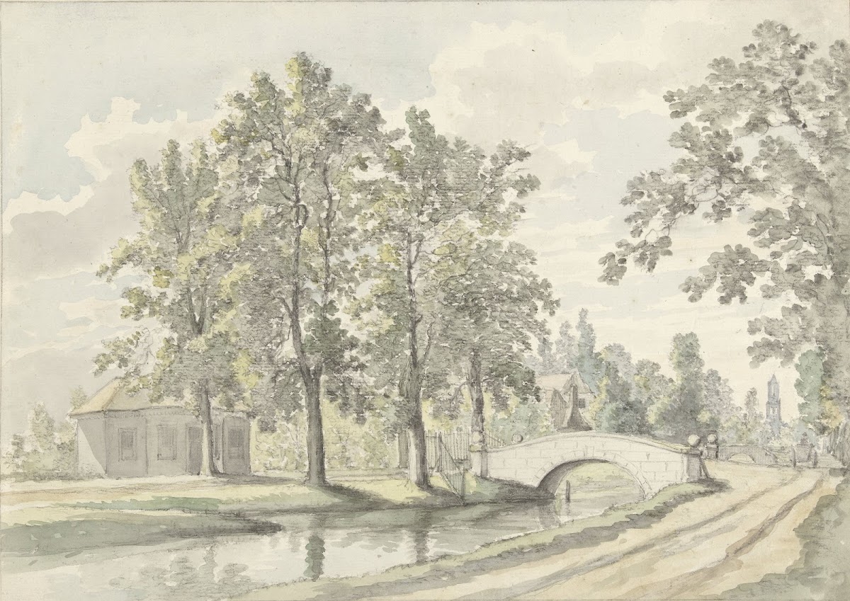 Gezicht op de Biltstraat buiten Utrecht 1812