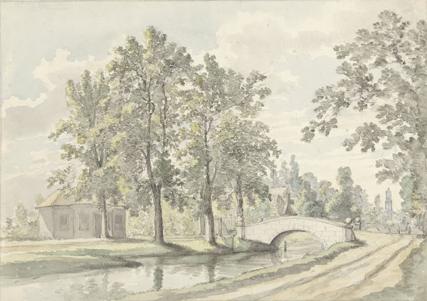 Gezicht op de Biltstraat buiten Utrecht 1812