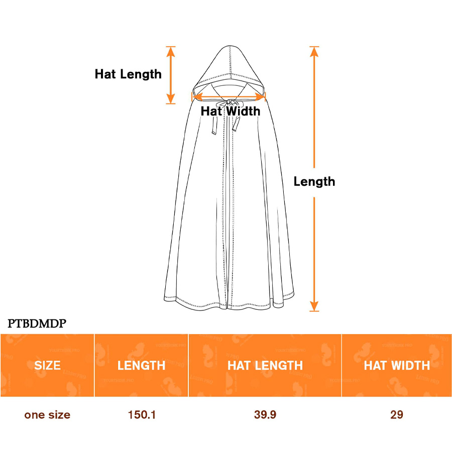 AOP PTB Hooded cape
