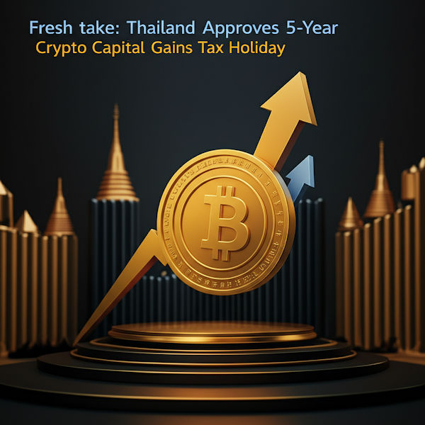 Fresh take: Thailand Approves 5-Year Crypto Capital Gains Tax Holiday