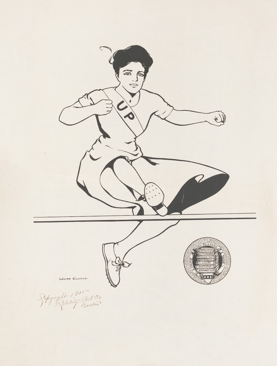 Female track athlete University of Pennsylvania 1905