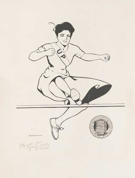 Female track athlete University of Pennsylvania 1905