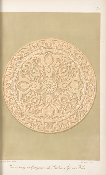 Wandverzierung im Grabgebäude des Ibrahim Aga zu Kairo 2 1842