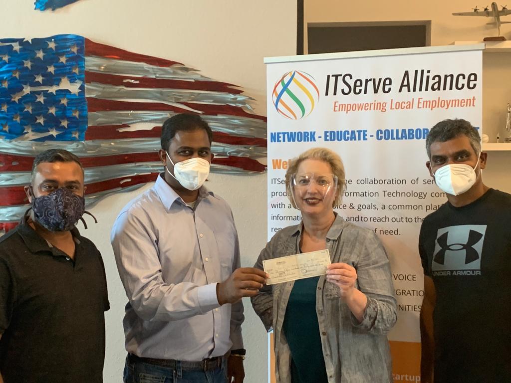 ITServe Alliance Dallas Chapter Donated $1,538 to Family to Family Organization