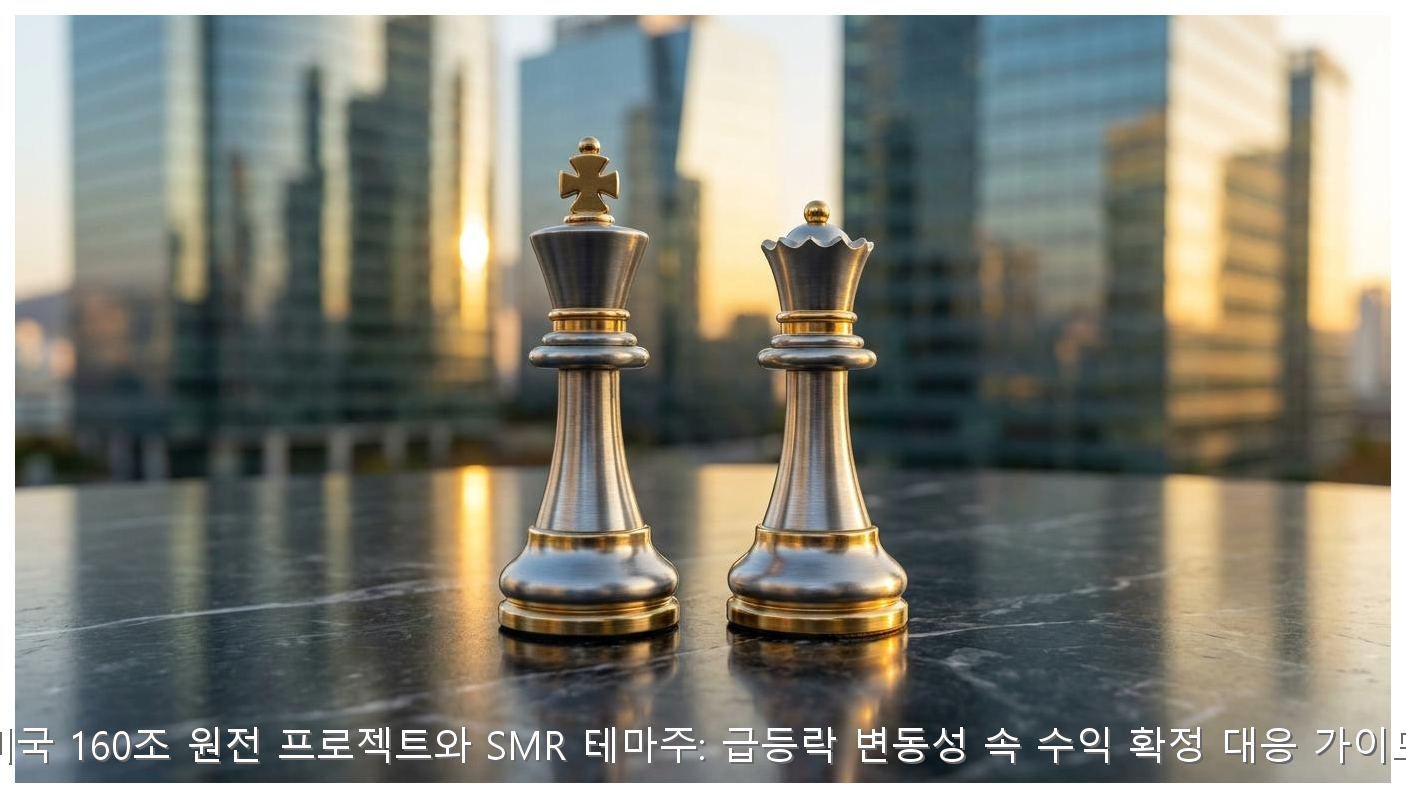 미국 160조 원전 프로젝트와 SMR 테마주: 급등락 변동성 속 수익 확정 대응 가이드 핵심 안내 및 분석 인포그래픽 (4)