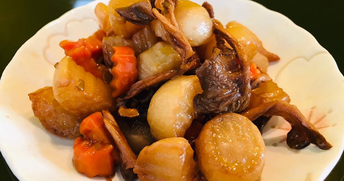 Củ cải kho nấm bào ngư