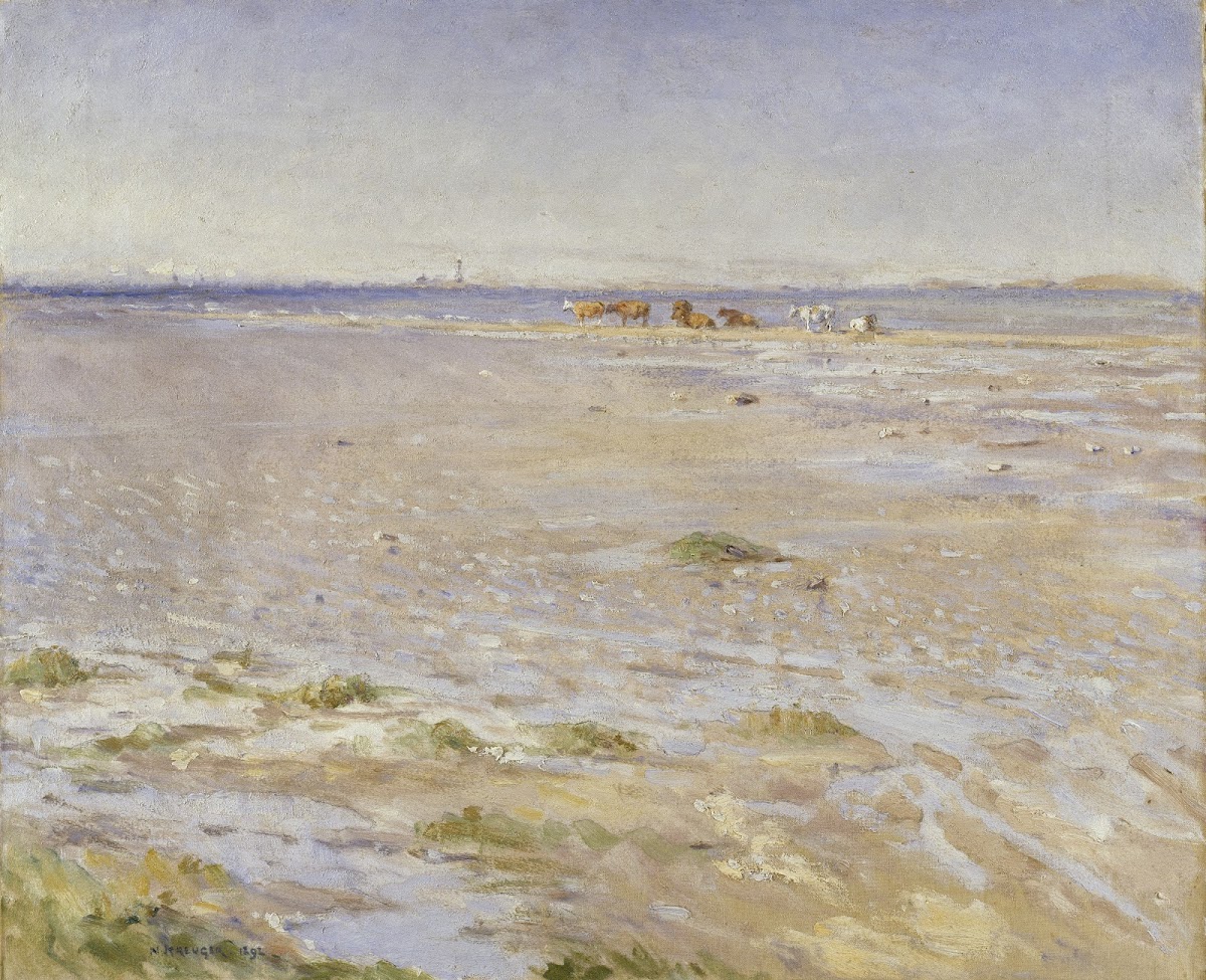 Coastal Scene Motif from Varberg 1892