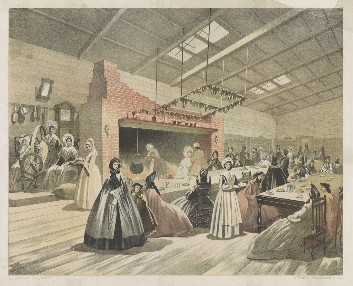 Brooklyn sanitary fair 1864 New England kitchen 1864