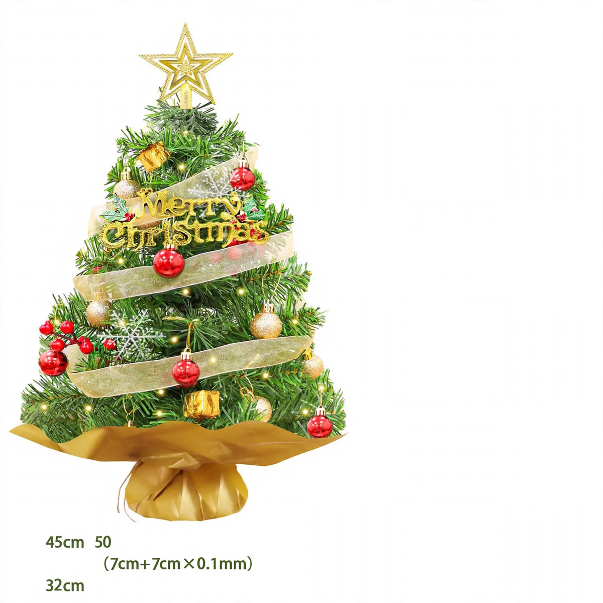 Mini-Weihnachtsbaum aus PVC, 45 cm oder 60 cm