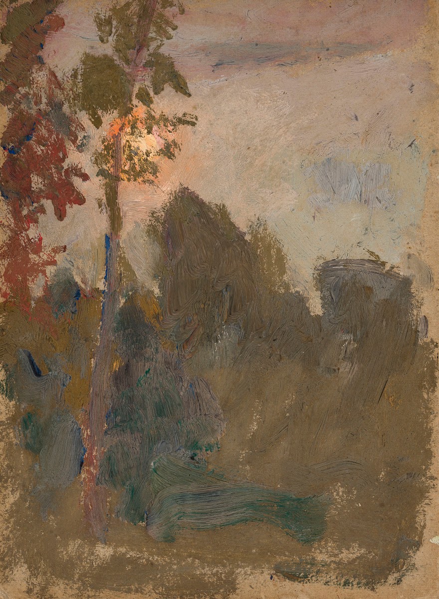 Sunset in a forest 1907