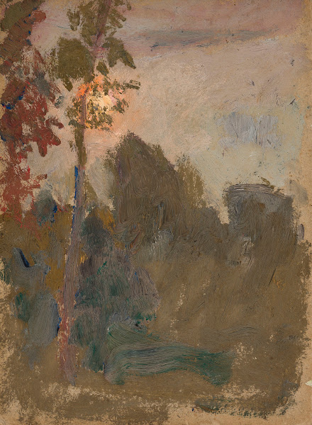 Sunset in a forest 1907