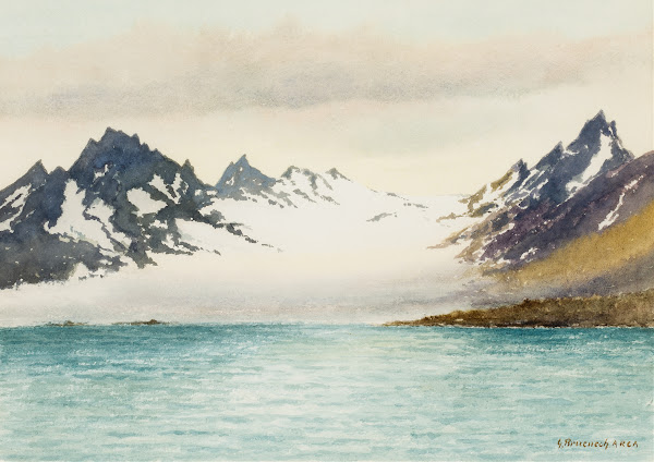 Glacier At Isfjorden Spitsbergen