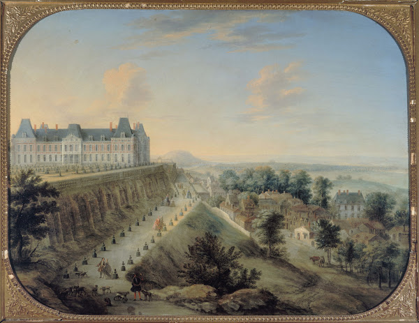 Vue du Château Vieux et de la terrasse de Meudon 1738