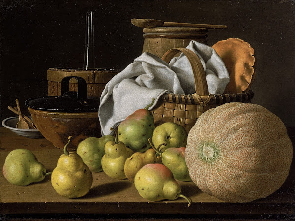 Still Life with Melon and Pears 1772