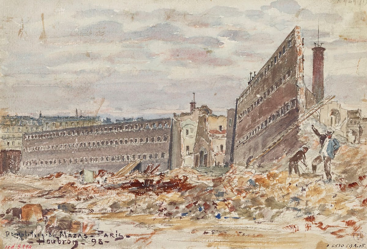 Démolition de la prison Mazas 23 25 boulevard Diderot ancien boulevard Mazas 189
