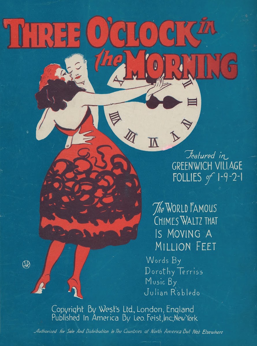 Three oclock in the morning  music by Julian Robeldo 1922