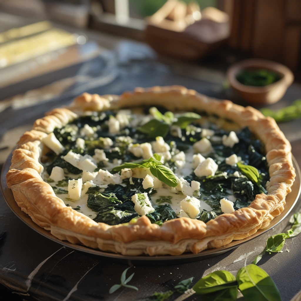 Spinach and Feta Puff Pastry Pie - Easy Homemade Comfort Food