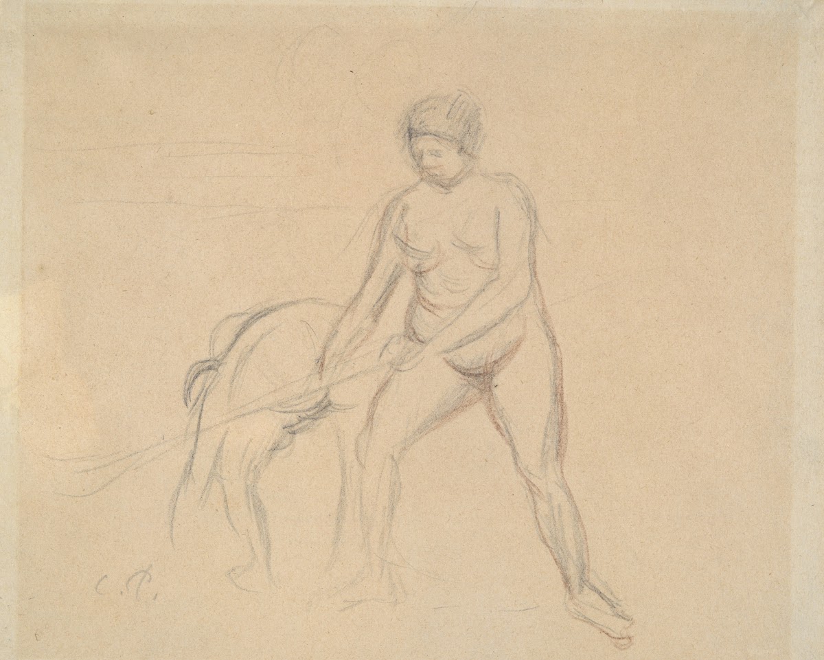 Study of Two Female Figures mid to late 19thcentury