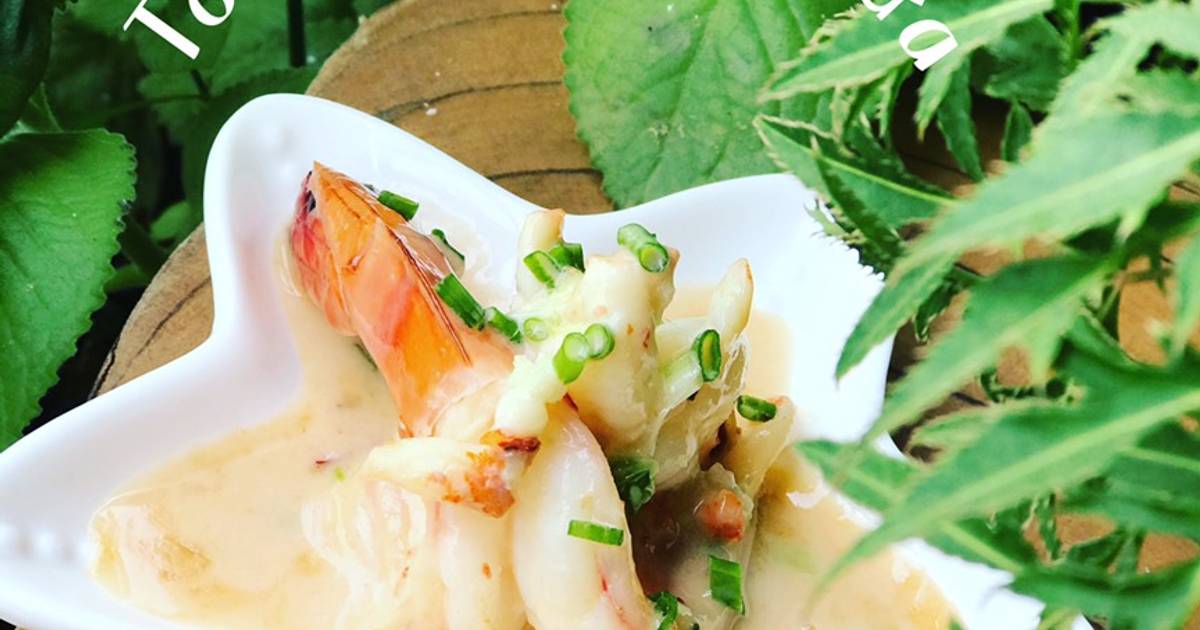 Tôm ram nước cốt dừa