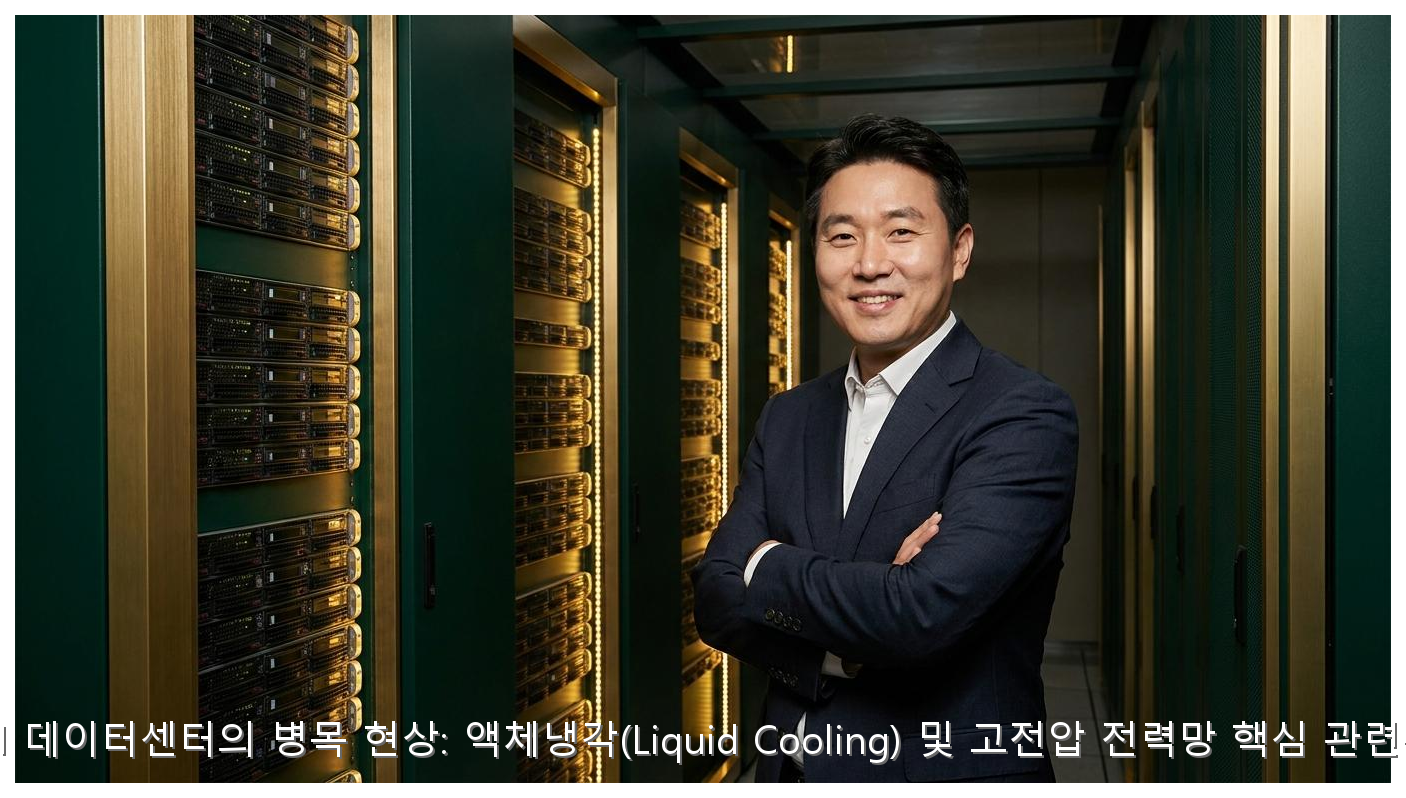 2026 AI 데이터센터의 병목 현상: 액체냉각(Liquid Cooling) 및 고전압 전력망 핵심 관련주 분석 핵심 안내 및 분석 인포그래픽 (4)
