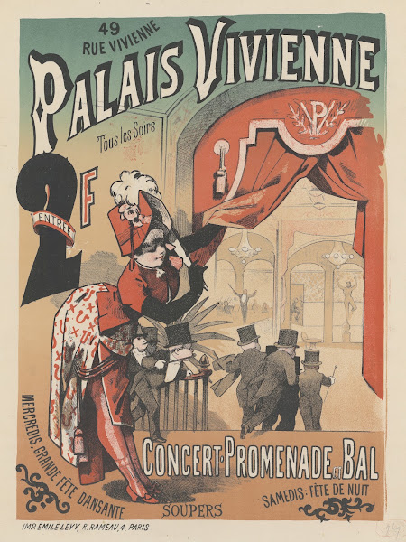 Palais Vivienne Tous les soirs Concert Promenade et Bal 1885