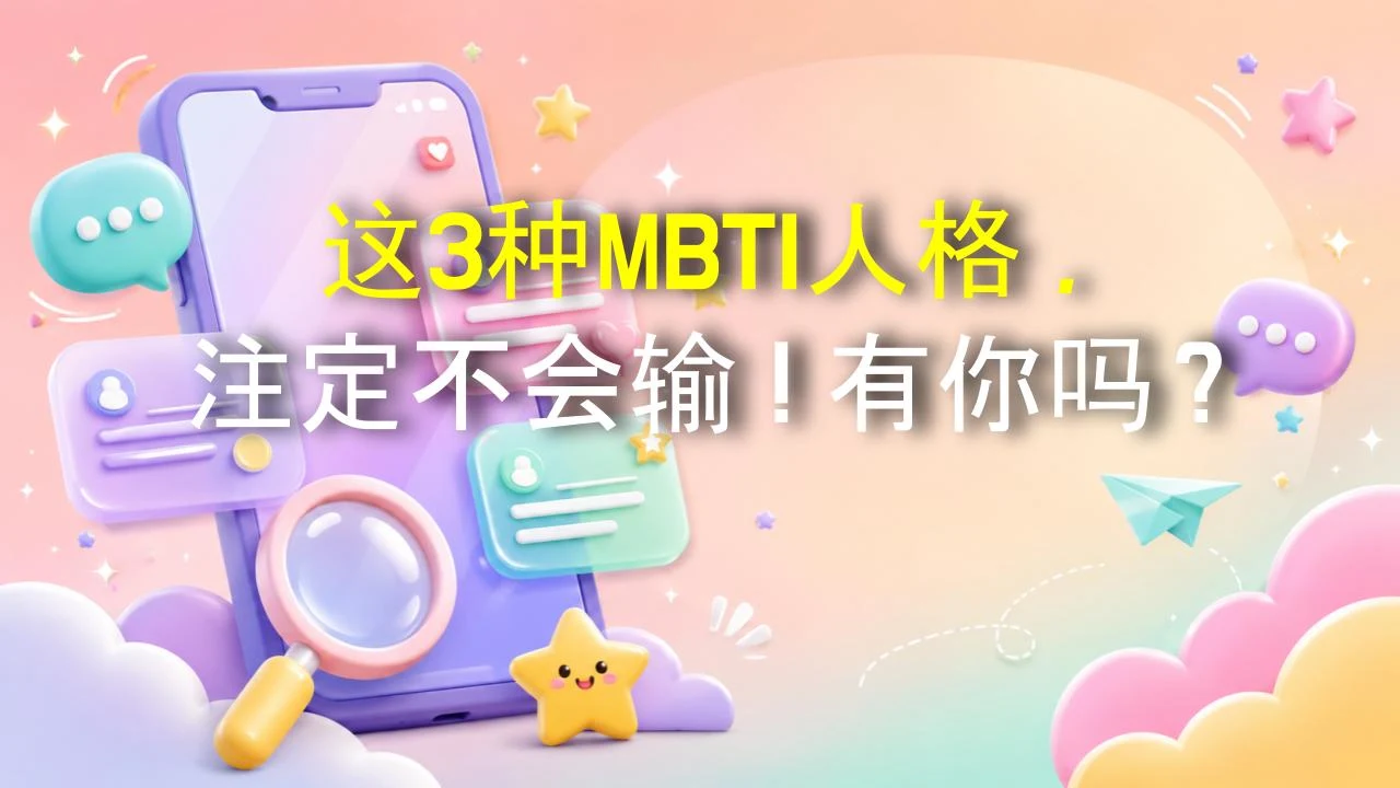 这3种MBTI人格，注定不会输！有你吗？