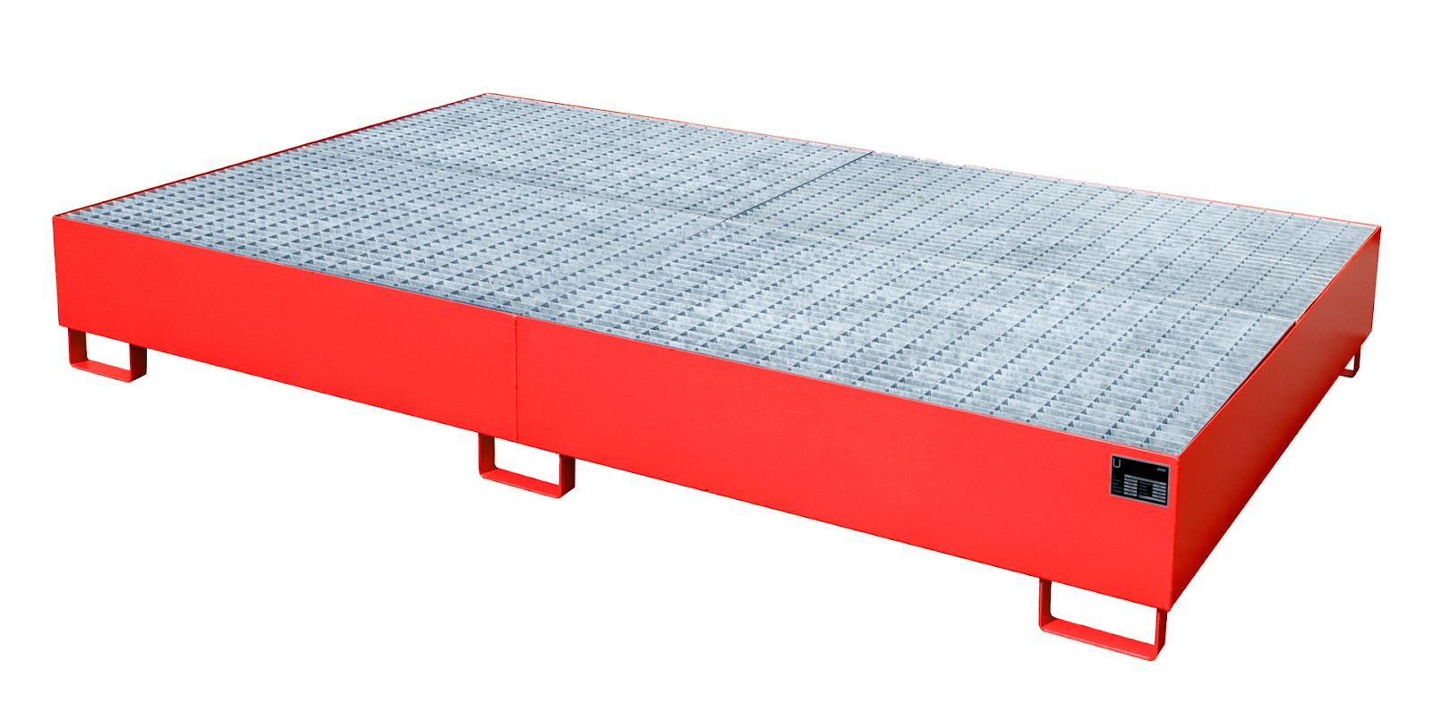Opvangbak AW 1000-10F, gelakt, Vuurrood
