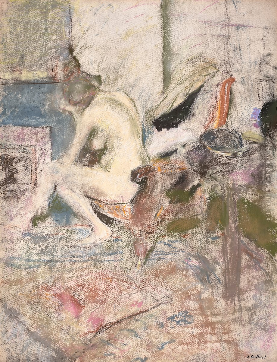 Femme nue près de la cheminée circa 1922 1925