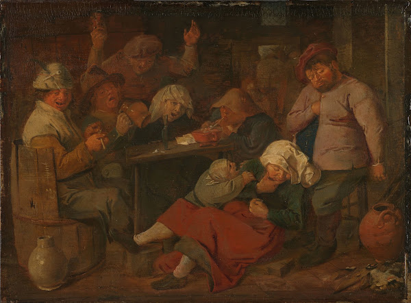 Poor Folk Drinking In A Tavern C 1625   C 1630