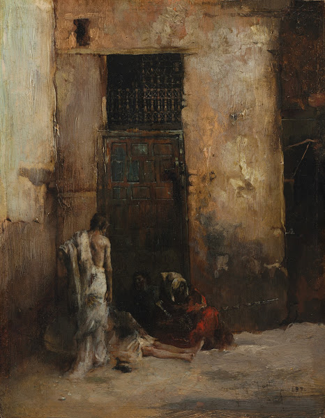 Beggars by a Door 1870