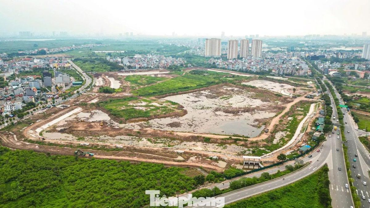 Dần lộ diện hồ điều hòa 972 tỷ đồng, tăng năng lực chống ngập phía Đông Hà Nội - Báo Tiền Phong