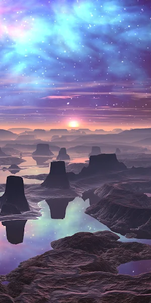 Nature, Anime, Landscape, Art, Cloud 2K iPhone Wallpaper Background