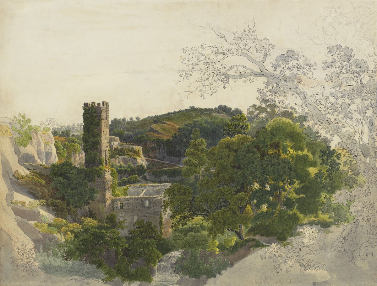 Ruins of a Fortified Tower among Wooded Hills 1816 1821