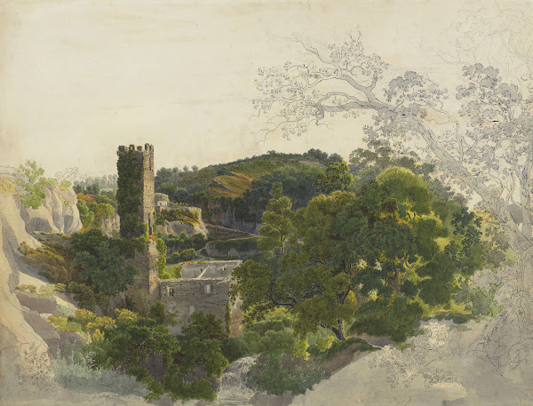 Ruins of a Fortified Tower among Wooded Hills 1816 1821