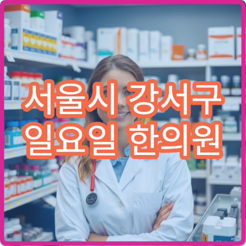 서울시 강서구 일요일 한의원 진료 추나요법·침치료 가능한 곳 안내