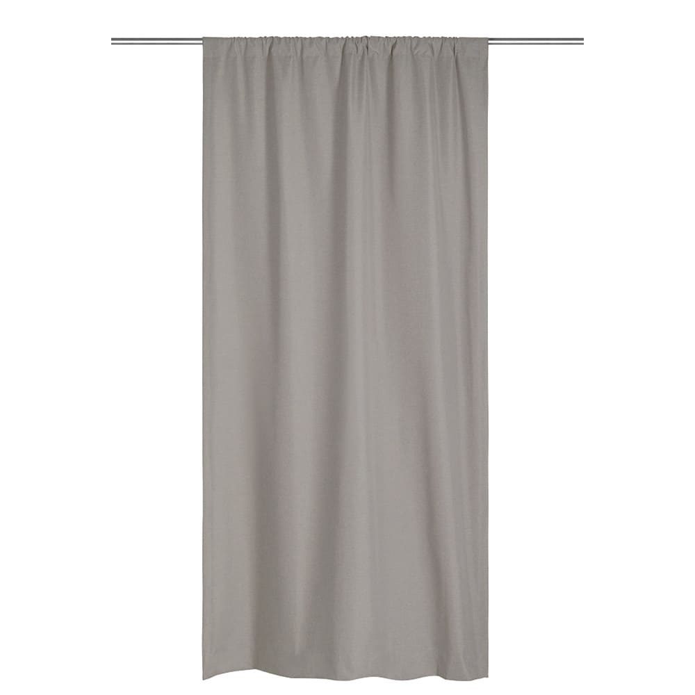 Cortina blackout de poliéster con ojal CasaMia™ Rustic de 1.27 x 2.13 m, color perla