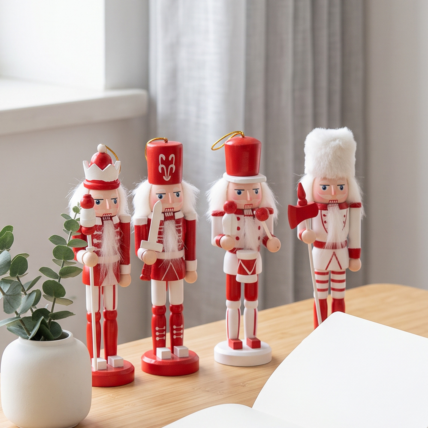Classic wooden nutcracker soldier, Christmas decoration