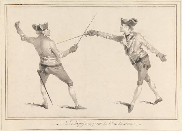 De la Passe en Quarte du Dehors des Armes 1763