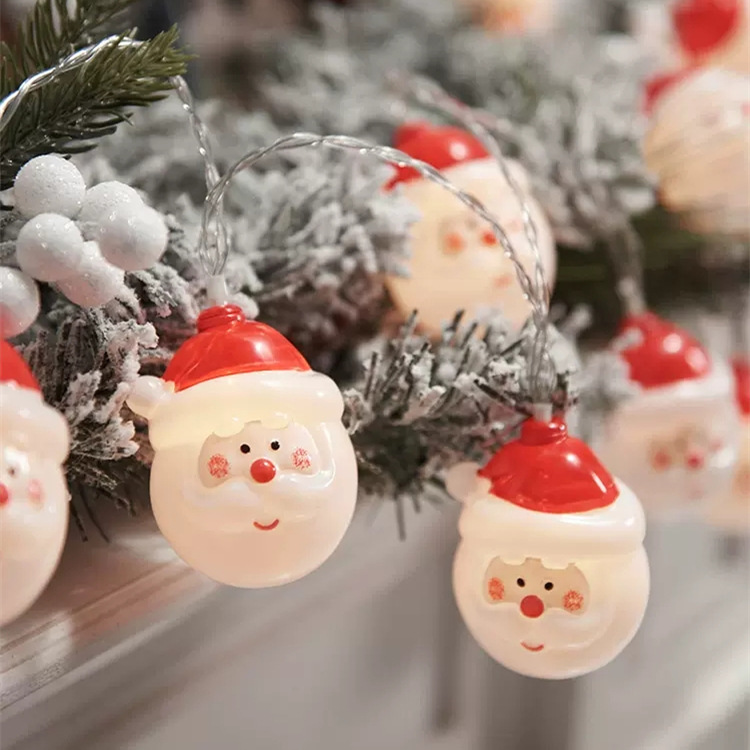LED string light with holiday motifs for festive decoration