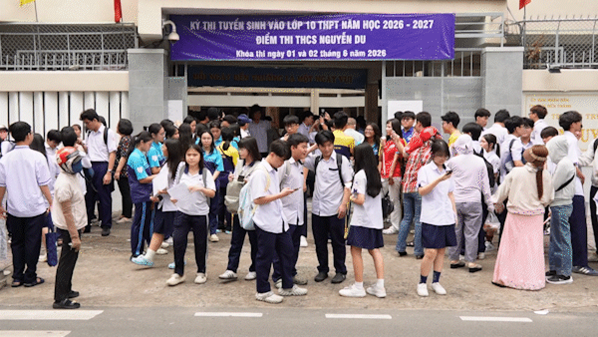Điểm thi lớp 10 được công bố sau ngày 12-6 - Báo Sài Gòn Giải Phóng