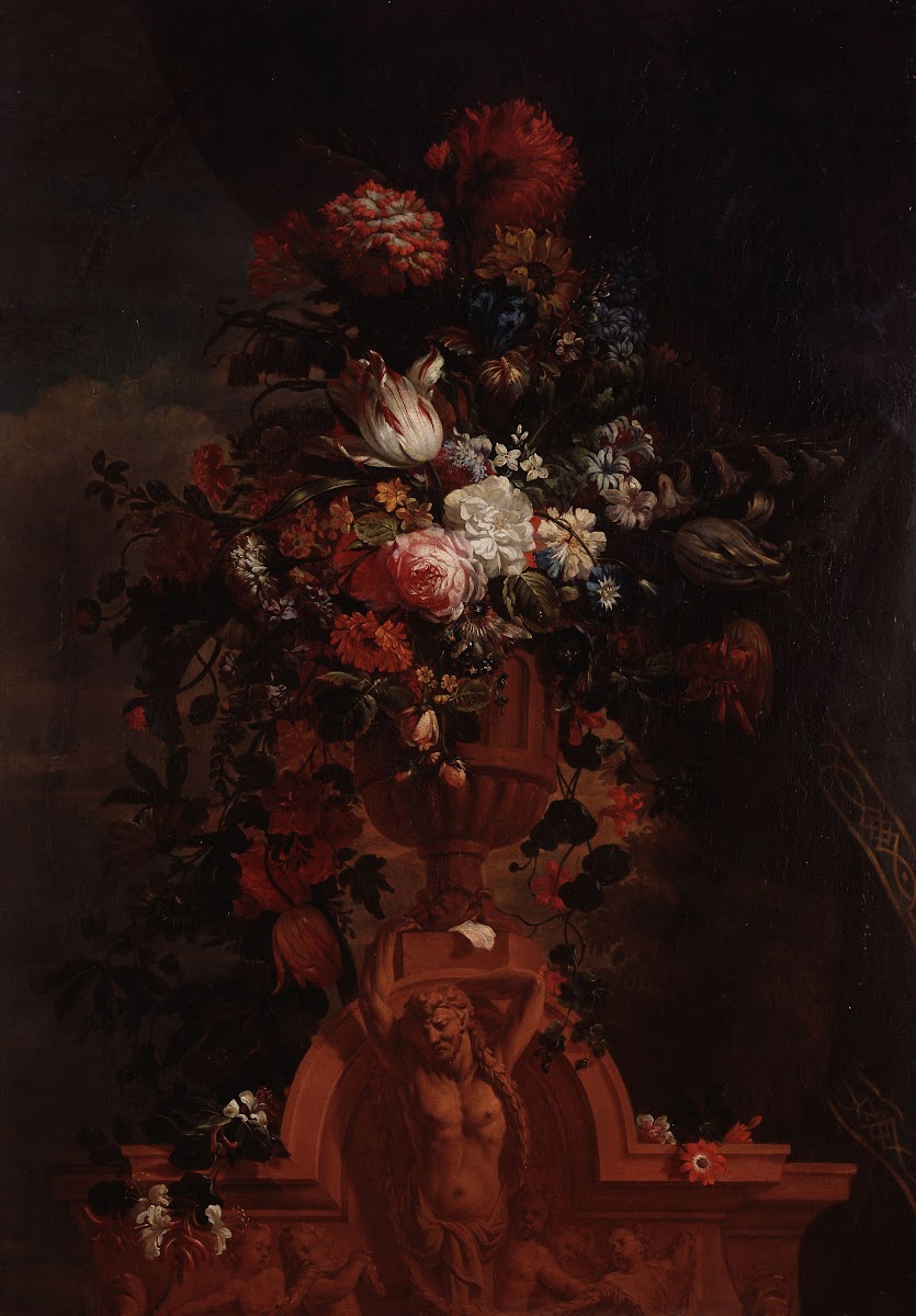 Flower Arrangement with a Telamon 1700   1725