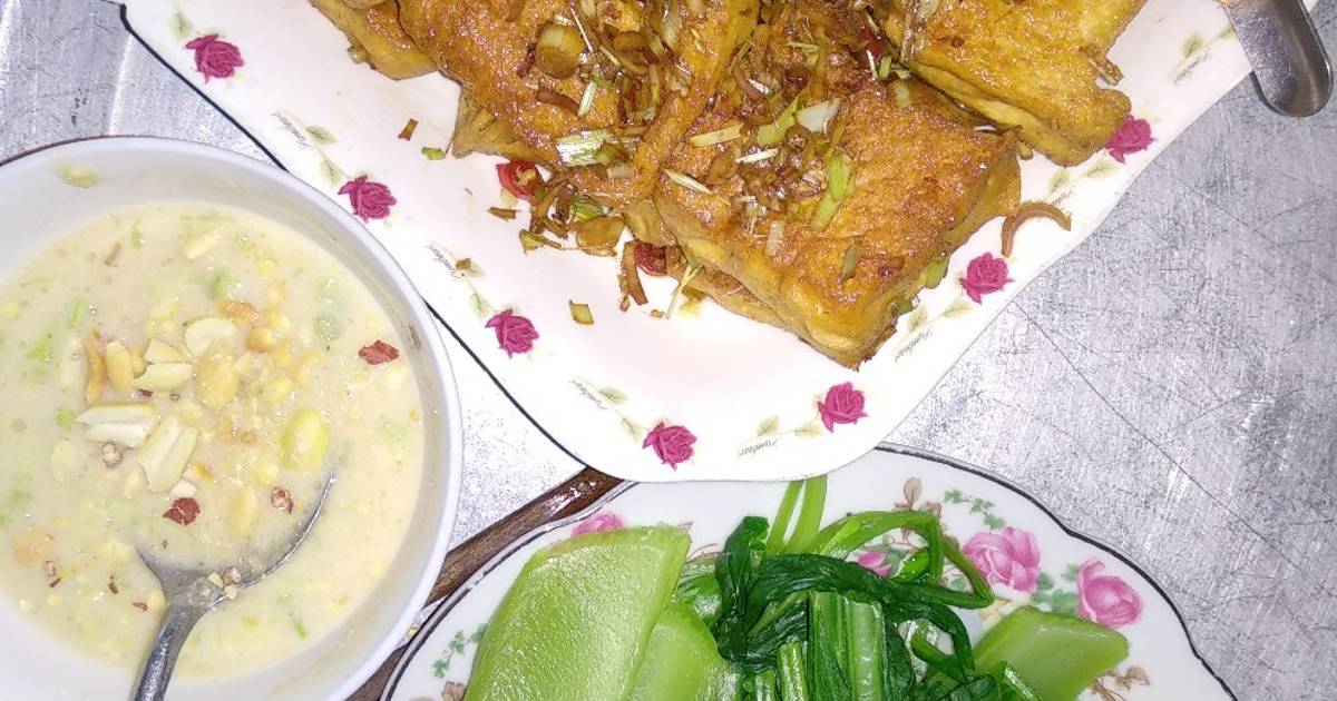 Đậu hũ kho sả